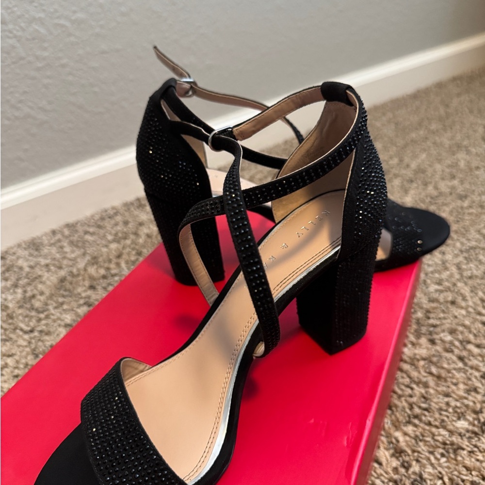 Black Rhinestone Heels - Picture 5 of 6